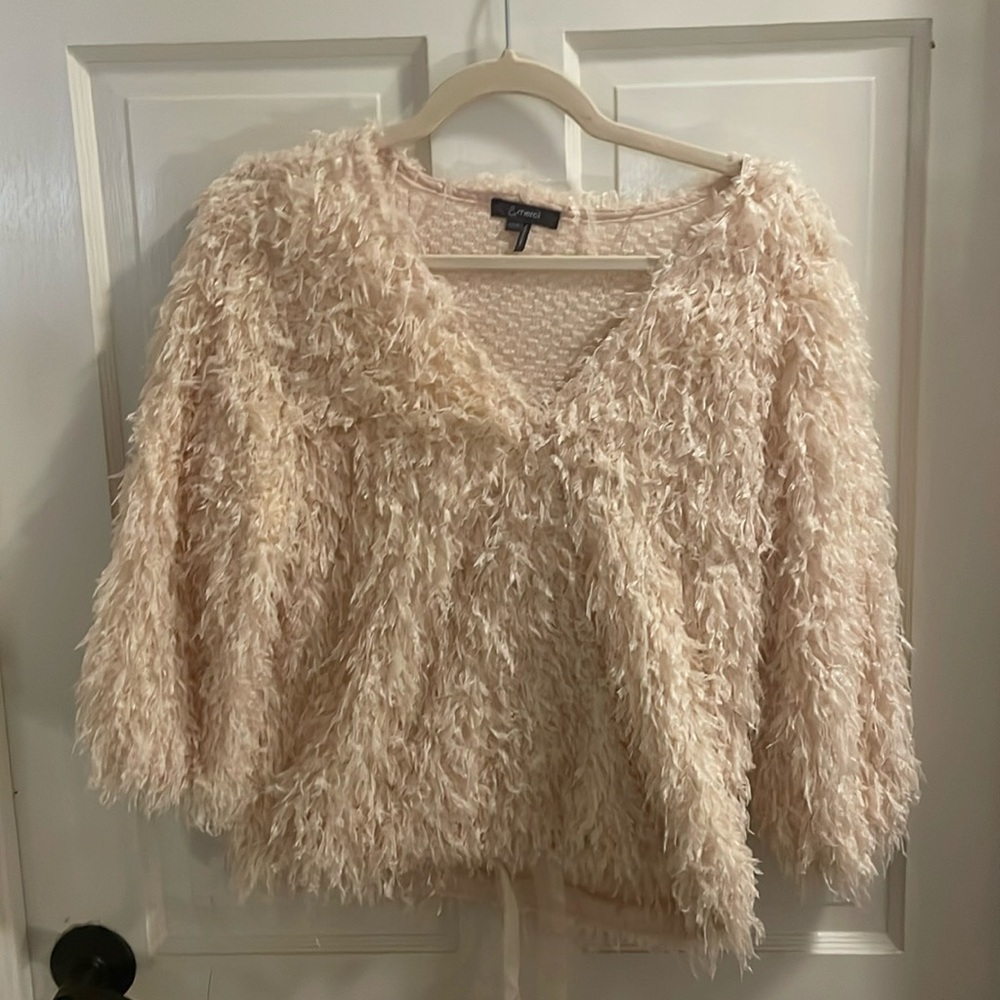 & merci cream sweater size small